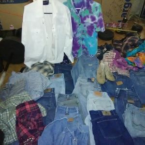 Mixed lot of 20 Boho & Western style clothing